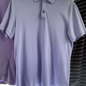 Banana Republic Purple Polo Shirt with Classic Collar